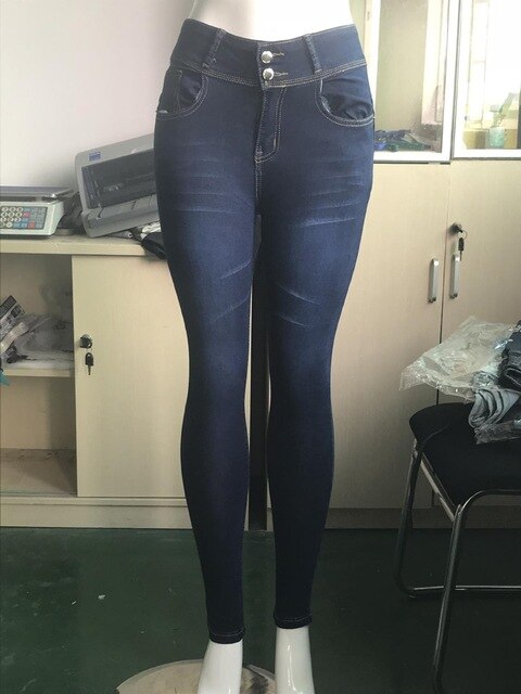 Skinny Jeans Woman High Waist Plus Size Streetwear Blue Ladies Denim Pants Women Sexy Push Up Vintage Tight Freddy Fringe Jeans - LiveTrendsX