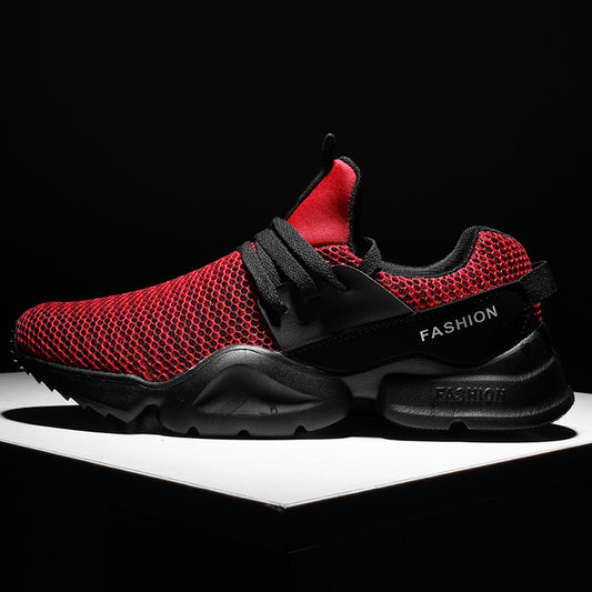 Running Shoes Men Outdoor Breathable Walking Jogging Trainer Athletic Spring Fall Breathable Mesh Lace-up Sport Running Shoes - LiveTrendsX