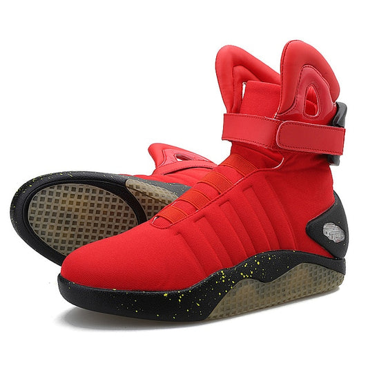 Men basketball shoes Led light shoes men sneakers High quality "Back to Future"led glowing shoes for men cosplay high top shoes - LiveTrendsX