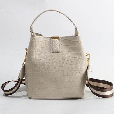 Bucket bag female 2019 new wild women's bag fashion bag simple wild shoulder portable Messenger - LiveTrendsX