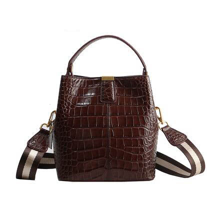 Bucket bag female 2019 new wild women's bag fashion bag simple wild shoulder portable Messenger - LiveTrendsX