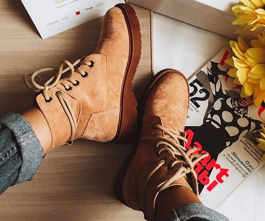 Women Boots Waterproof Winter Shoes Woman Plush Insole Keep Warm Ankle Booties with Thick Fur Botas Mujer Big Size42 - LiveTrendsX