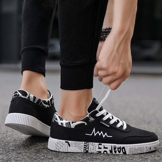 Autumn New Men'S Shoes Korean Version Comfortable Sports Casual Creative Show Personality Versatile Canvas Shoes Men Shoes Male - LiveTrendsX