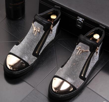 British Luxury Men Ankle Boots Genuine Leather Mens Business Shoes Fashion Men Leather Boots High Quality Black Wedding Party - LiveTrendsX