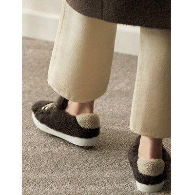 Winter White Shoes Women Platform Sneakers with Fur Fashion Brand Ladies Plush footware Female Warm zapatos de mujer Patchwork - LiveTrendsX