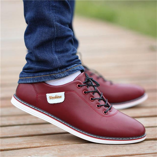 Very Good Quality Loafers Walking Footwear Tenis Feminino Outdoor Breathable Sneakers Men's PU Leather Business - LiveTrendsX