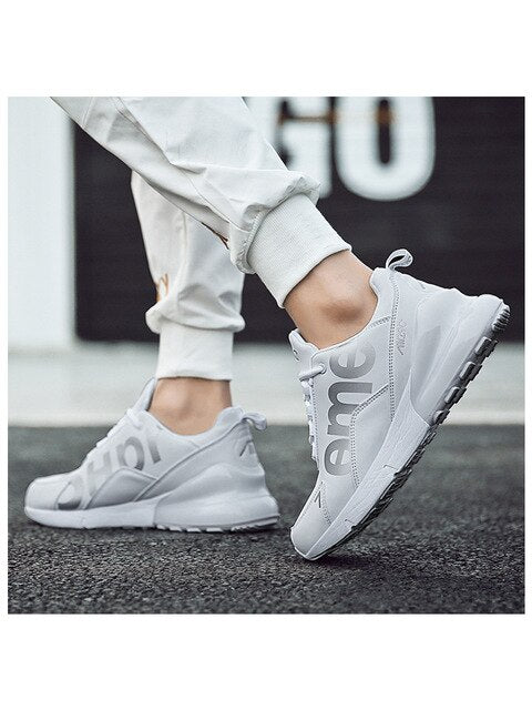 Running Shoes for Men Brand New Jogging Sneaker Air Sole Breathable Mesh Lace-up Outdoor cushioning Training Fitness Sport Shoes - LiveTrendsX