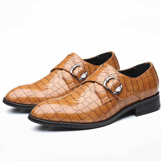 Leather man shoes Loafers for men Glitter Slip-ons Large Size 45-48 Wear resistant Social shoes Comfort - LiveTrendsX