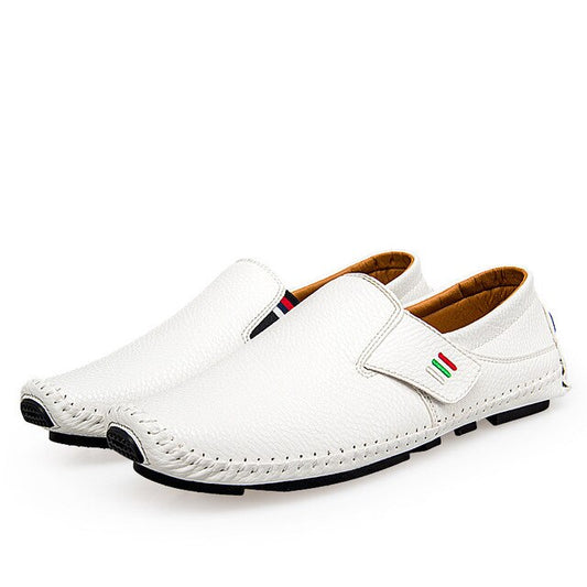 Summer Leather Casual Men's Shoes Mesh Flats For Men Loafer Shoes Creepers Casual High-End Shoes Men Comfort Men Shoes - LiveTrendsX