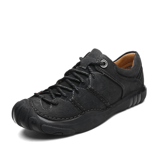 Men Casual Shoes Loafers Men Hiking Shoes Quality Genuine Leather Shoes Man Flats Hot Sale Moccasins Shoes - LiveTrendsX