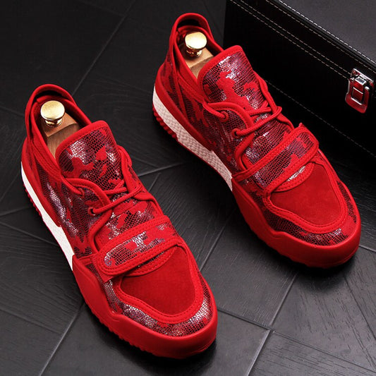 Men Fashion Casual Shoes Spring Autumn Leather Breathable Thick Bottom Leisure Sneakers Male Shoes Sapato Masculino - LiveTrendsX