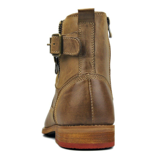 Genuine Cow Leather Men Ankle Boots Lace Up handsome Shoes