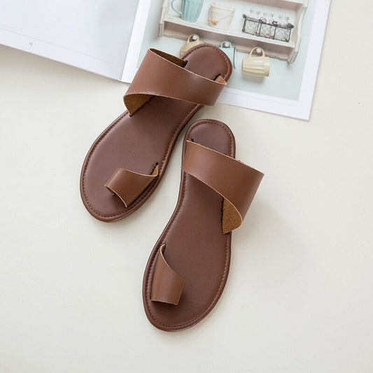 New Shoes Women Summer Flip Flops Casual Slippers Low Heel Beach Open Toe Shoes Slippers for Women Sapato Feminino - LiveTrendsX