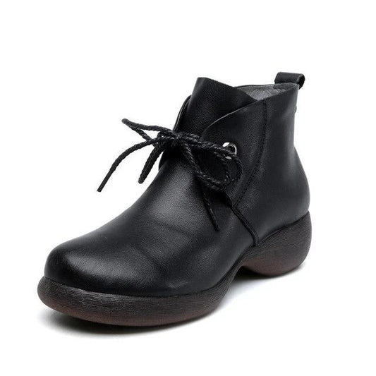 Women Shoes Retro 2020 New Autumn Women Genuine Leather Shoes Casual Women Or Ladies Shoes - LiveTrendsX