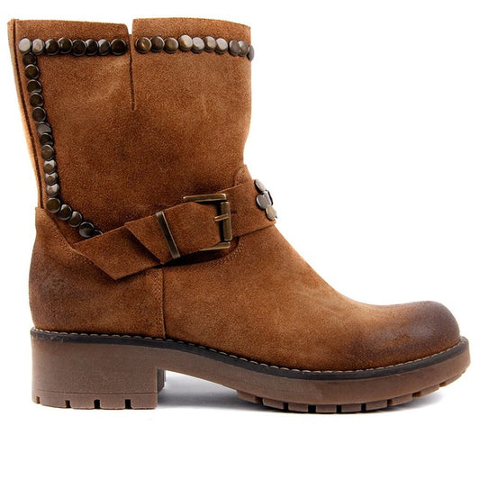 Women Suede Vintage Boots Genuine Leather Women Boots Wedge Autumn Winter 2019 Hot New Boots Shoes Woman Fashion Ladies Shoes Casual Female Ankle Boots Made in Turkey zapatos de mujer - LiveTrendsX