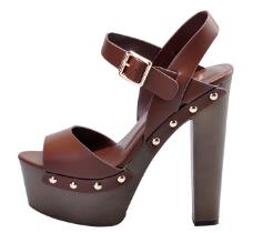 Women Sandals Wedges shoes for women high heels peep toe ankle strap platform sandals with rivet zapatos mujer - LiveTrendsX