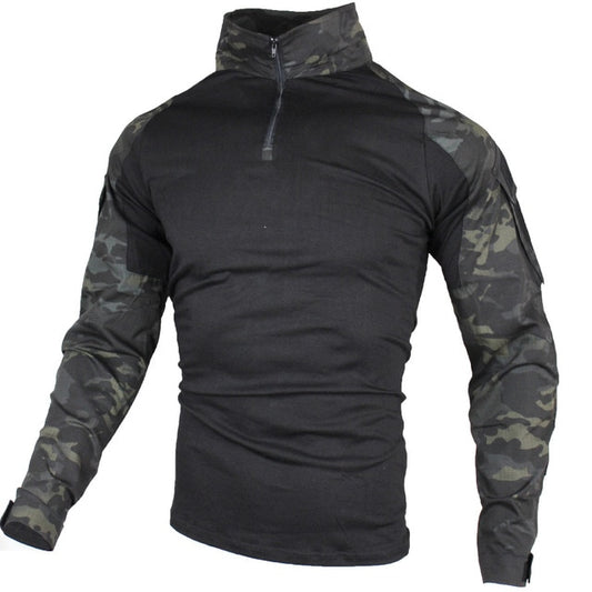 Big Size S-5XL Men Military Shirts Combat Uniform Long Sleeve Airsoft Paintball tactical Shirts Camouflage Breathable - LiveTrendsX