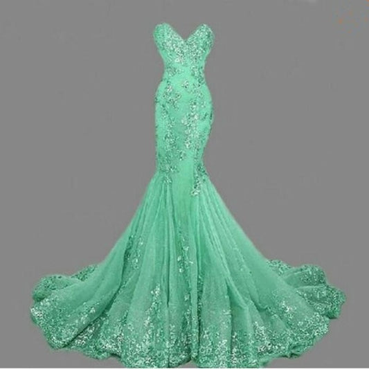 Luxury Evening Gowns Sweetheart robe de soiree Gold Sequins Mermaid Evening Dresses Long 2020 Best Selling - LiveTrendsX