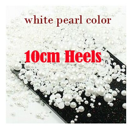 White Pearl Wedding Shoes Wholesales New Beautiful Flower Rhinestone Bridal Shoes Platform High Heels Big Size Women Pumps - LiveTrendsX