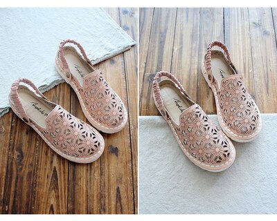 summer mesh fisherman shoes casual original handmade literary sandals retro flat super soft bottom women's shoes - LiveTrendsX