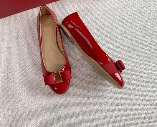 Top Quality Handmade Women's Shoes 100% Real Leather Heels Shoes Women Hot Selling Classic Brand Flats Shoes Bow Shoes Size34-42 - LiveTrendsX