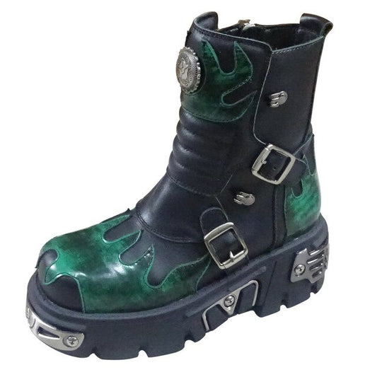 New Original Genuine Leather Women's Boots Boutique Handmade Martin Boots First Layer Leather Knight Boots Autumn Winter Boots - LiveTrendsX