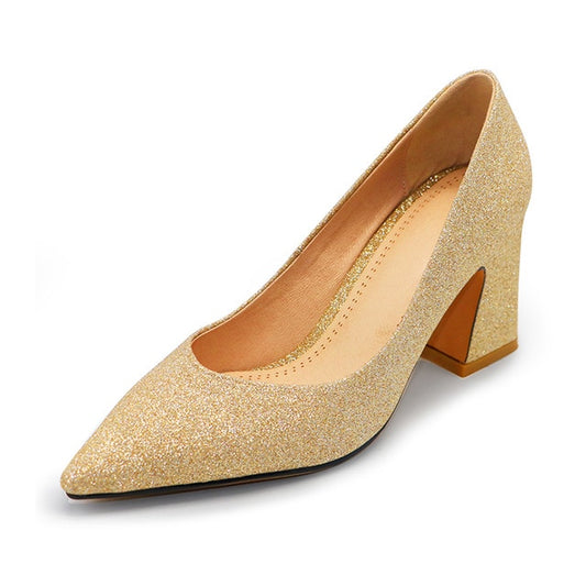 New Women Pointed Toe Pumps Solid Color High Heels Shoes Women Concise Office Lady Daily Party Footwear Size 32-43 - LiveTrendsX