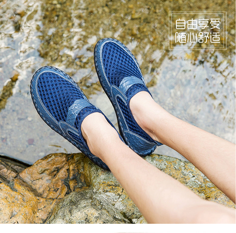 Men Casual Shoes Leather Loafers Flat