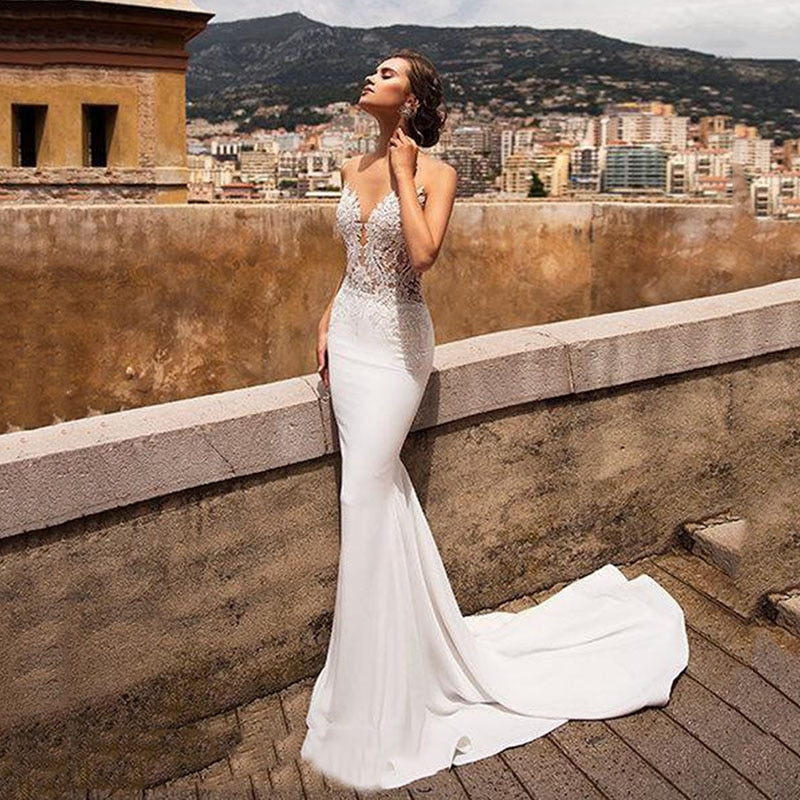 Backless Beach Wedding Bridal Gowns LiveTrendsX Backless Beach Wedding Bridal Gowns LiveTrendsX