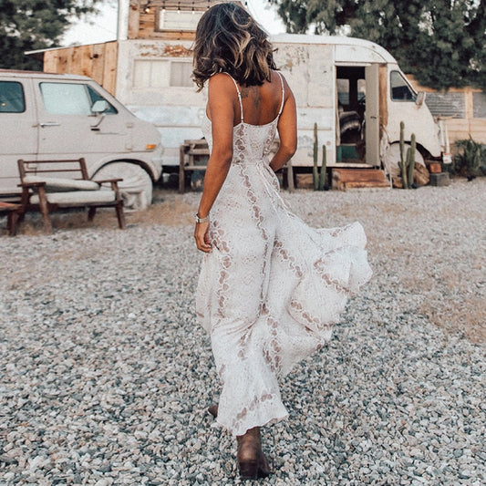 maxi print summer dress beach