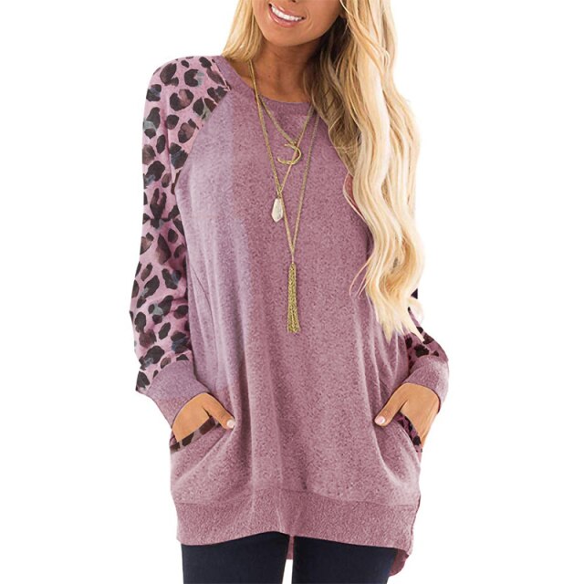 Loose Casual Long Sleeve Blouse Woman