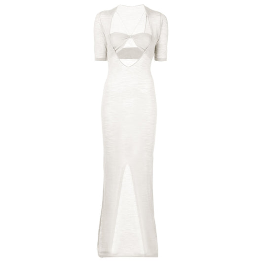 Long Dress Sexy See Through Maxi Gown