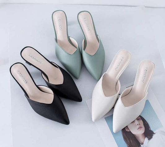 White Spring Office Shoes Women High Heels Pump 5CM Slip on Sandals Sandalias Comfortable Ladies Tenis White High Heels - LiveTrendsX