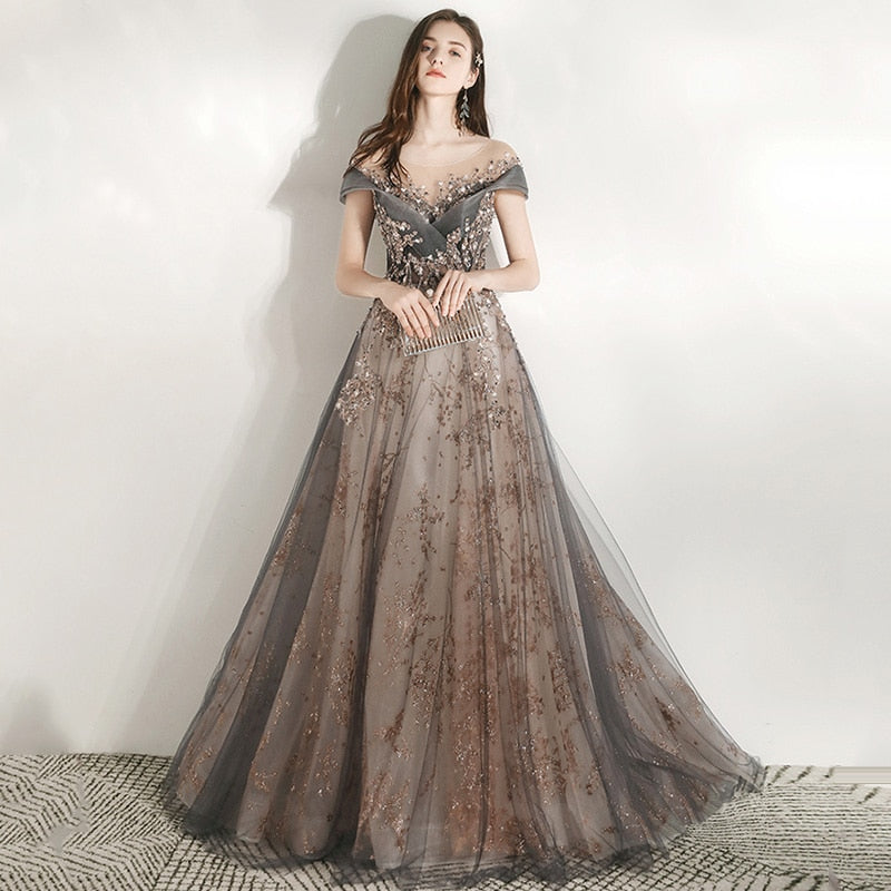 Women Party Dresses Illusion Crystal Formal Gowns LiveTrendsX Women Party Dresses Illusion Crystal Formal Gowns LiveTrendsX
