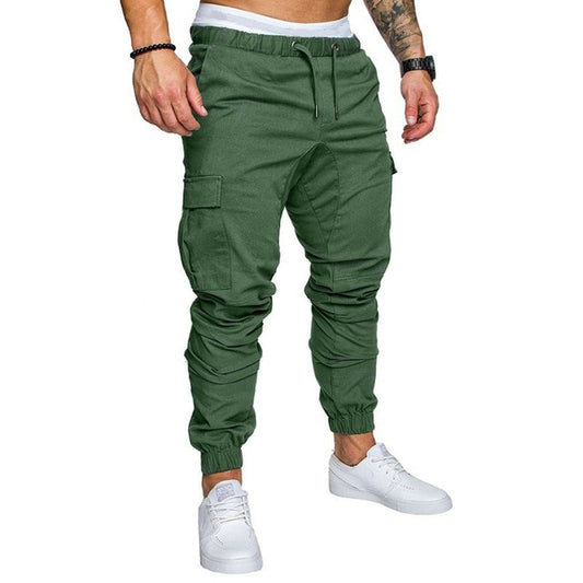 Autumn Men Pants Hip Hop Harem Joggers Pants 2020 New Male Trousers Mens Joggers Solid Multi-pocket Pants Sweatpants M-4XL - LiveTrendsX
