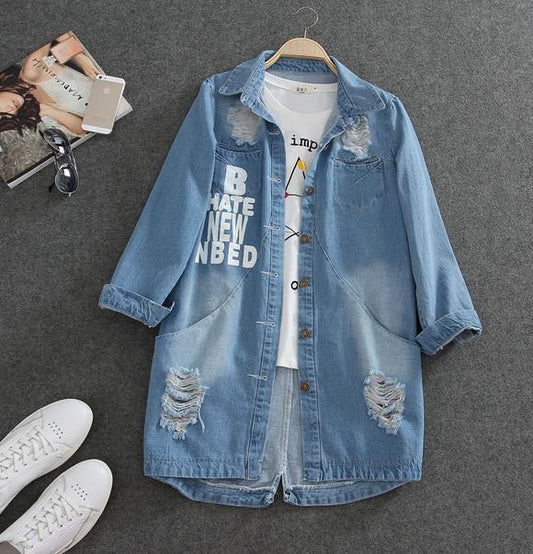 Casual Denim Jacket Women Jeans Coat