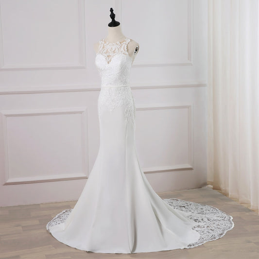 Sweep Train Mermaid Wedding Gowns