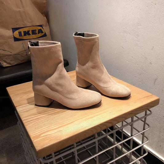 New style high-end fashion and luxury velvet boots - LiveTrendsX