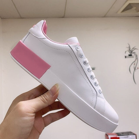 designer shoes china trainers flats stud embroidered sneakers rivet real leather women white metal italian embroidery crystal - LiveTrendsX