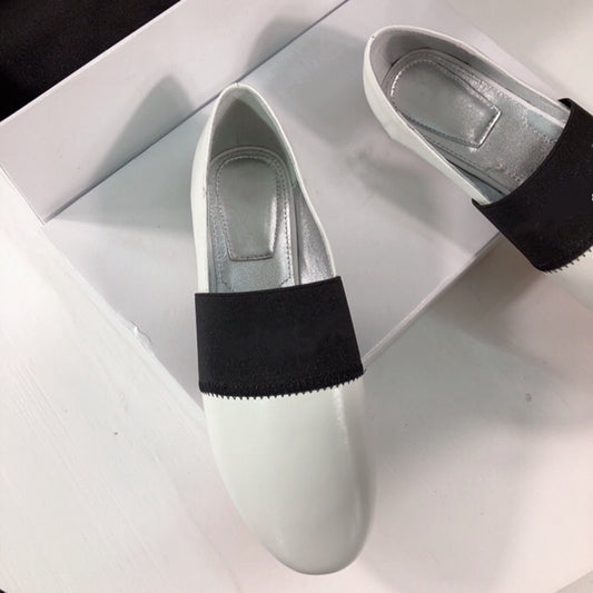 Women's Shoes Top Quality Flats Shoes For Woman Round Toe Slip On Shoes Genuine Leather Loafers Shallow Soft Shoes - LiveTrendsX