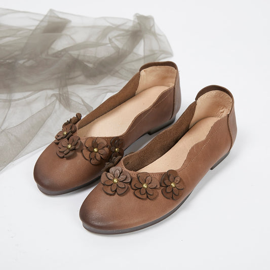 summer new Sen single shoes handmade shoes original retro soft comfortable leather - LiveTrendsX