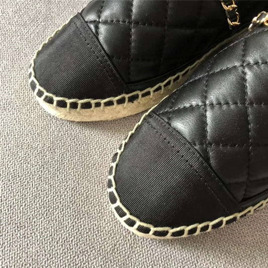 New Women Espadrilles Shoes Flat Genuine Leather Shoes Woman Casual Loafers Top Quality Spring Autumn Big Size 35-41 - LiveTrendsX