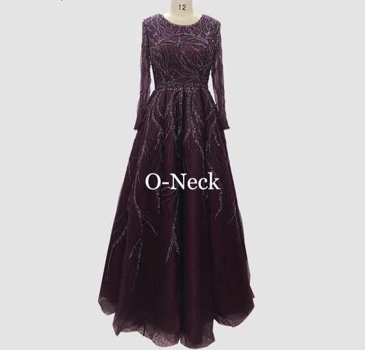 Dubai Design Wine Red A-Line Prom Dresses One-Shoulder Sexy Luxury Prom Gowns 2020 - LiveTrendsX