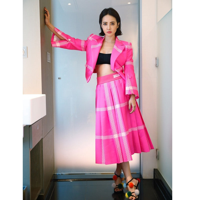 Women Suit Short Skirt Two Sets Of Professional Fashion Suit