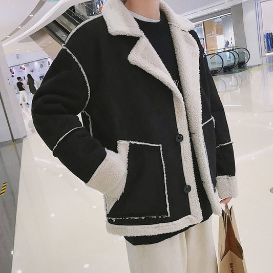 Autumn Winter Warm Parka Coats For Men Korean Man Casual Lambswool Jackets 2020 Harajuku Male Plus Size Parkas 5XL - LiveTrendsX