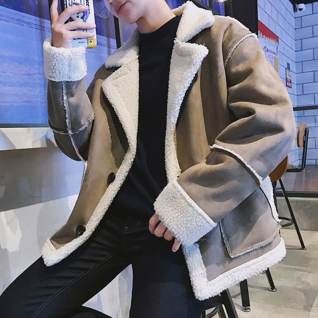 Autumn Winter Warm Parka Coats For Men Korean Man Casual Lambswool Jackets 2020 Harajuku Male Plus Size Parkas 5XL - LiveTrendsX