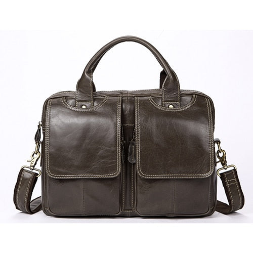 Men's Briefcases Laptop Bag Leather