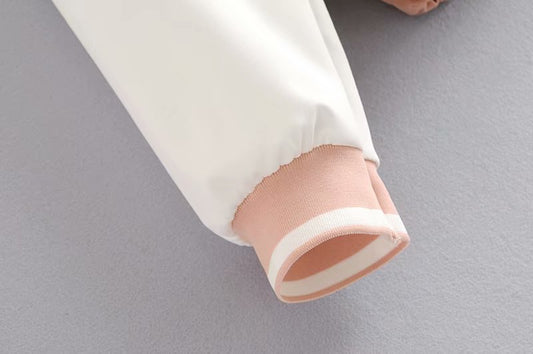 Set Female Vintage Contrast Color Baseball Bomber Pullover Jacket Women Tops and Pencil Jogging Pants Suits Two Piece Sets - LiveTrendsX