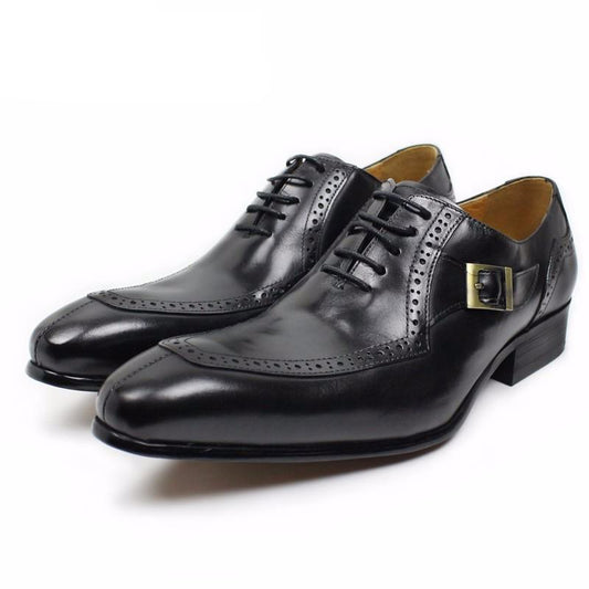 LUXURY LEATHER MEN SHOES CASUAL MEN OFFICE BUSINESS WEDDING SHOE - LiveTrendsX