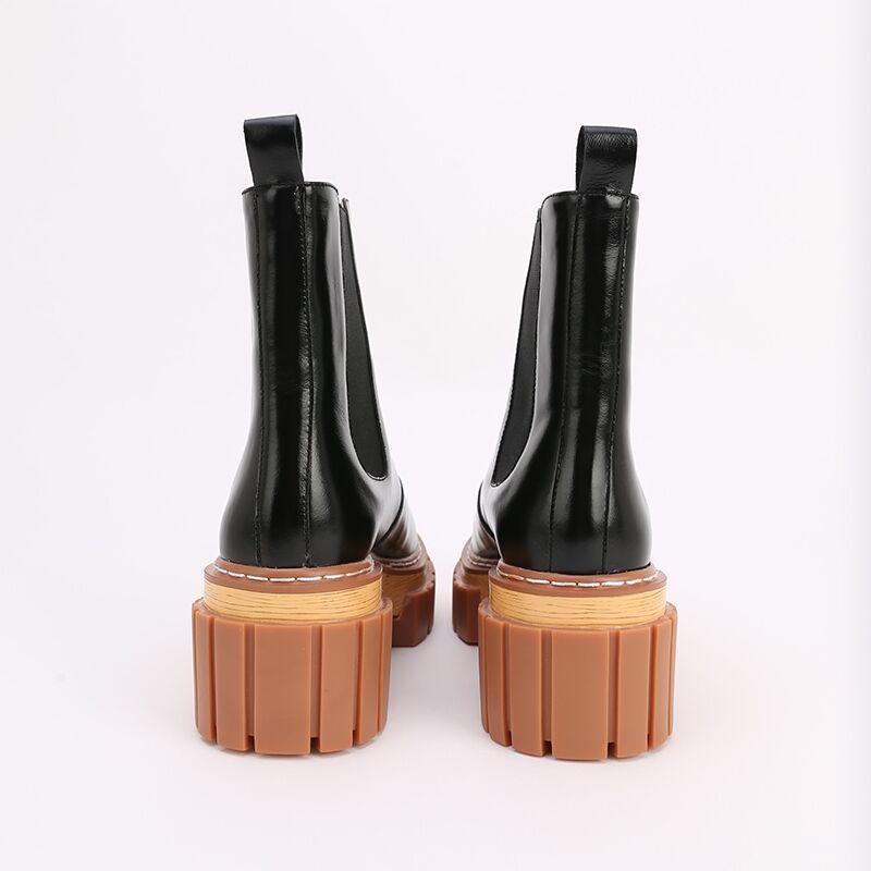 女性用本牛革アンクルブーツ